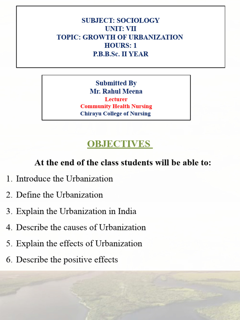 Growth of Urbanization | PDF | Cost Of Living | Urbanization
