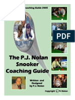 P J Nolan Snooker Training