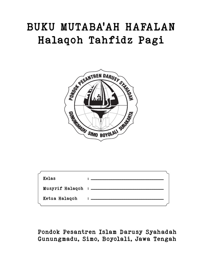 Buku Mutaba'ah Tahfidz | PDF | Pengembangan Diri