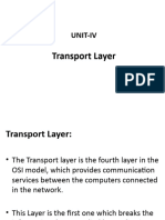 CN UNIT 4 Transport Layer