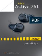 Jabra Elite Active 75t WLC User Manual - ANC - AR - Arabic - RevB
