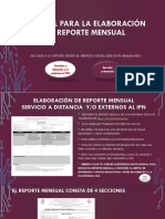 Elaboración de Reporte Mensual A Distancia y Presencial