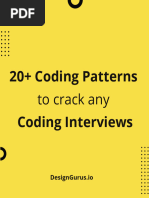 20+ Coding Patterns To Crack Any Coding Interviews