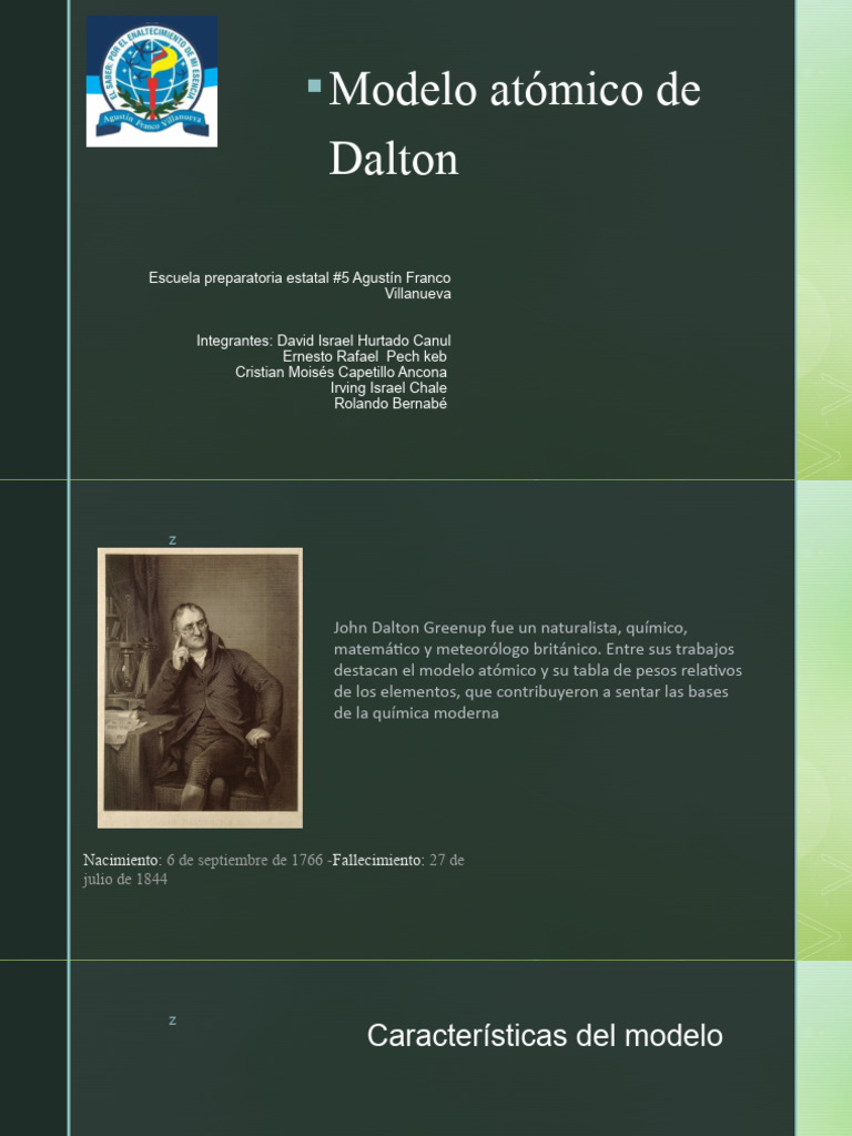 Modelo Atomico de Dalton. | PDF | Química | Compuestos químicos
