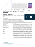 Design and Modeling of An Integrated Combined Plant With SOFC For Hydrogen and Ammonia Generation