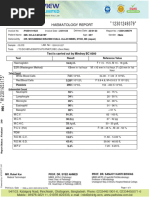 Haematology Report: Test Is Carried Out by Mindray BC 6000