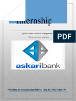 Askari Bank Internship Report 2018