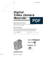 Manual Sony DCR PC105