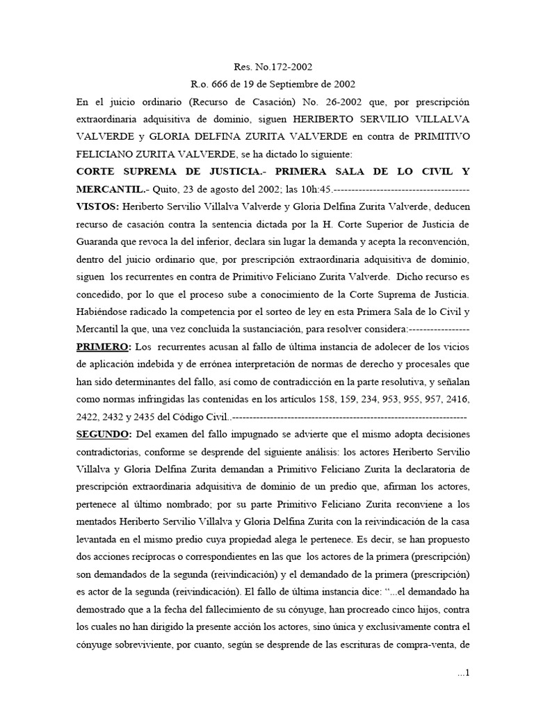 Res no 172 2002 3 sentencia caso villalba zurita maestr a derecho