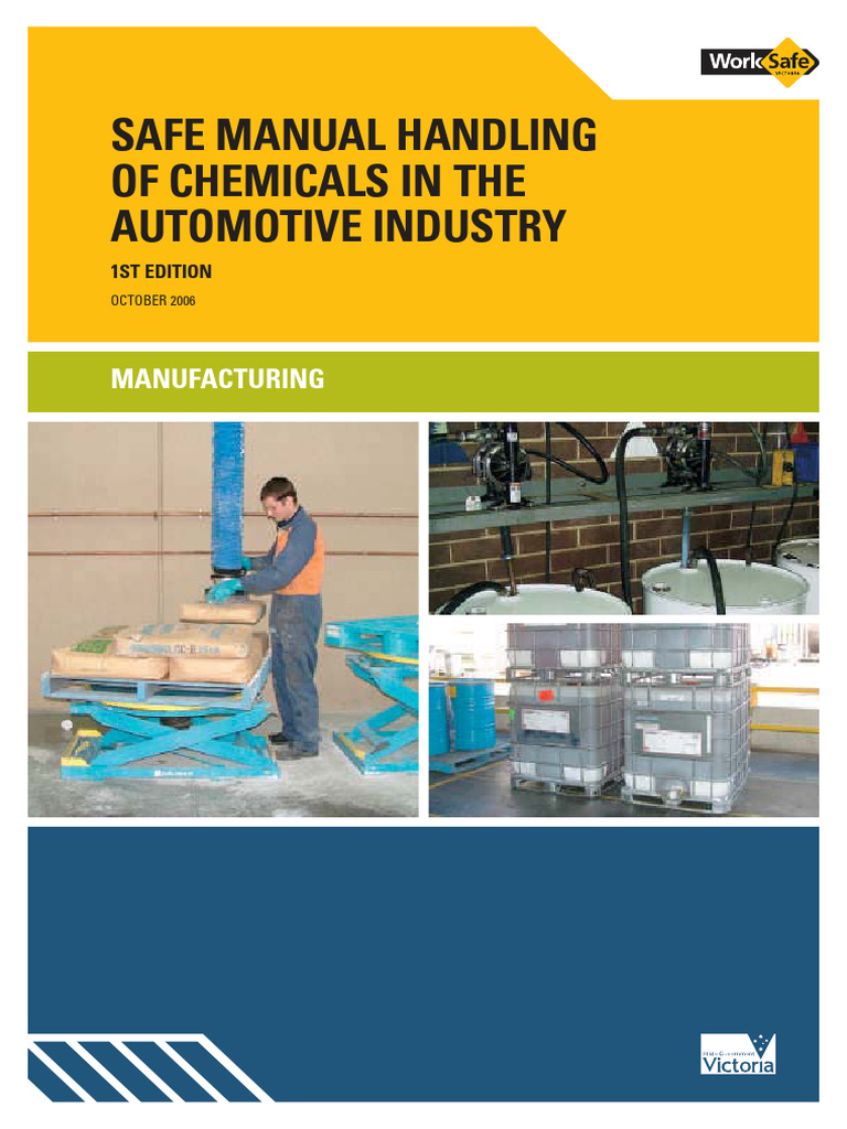 Safe Manual Handling of Chemicals 1671799519 PDF Dangerous Goods Pallet