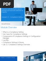 Device Protection With Microsoft Endpoint Manager and Microsoft Defender For Endpoint - Module 11 - Compliance Settings