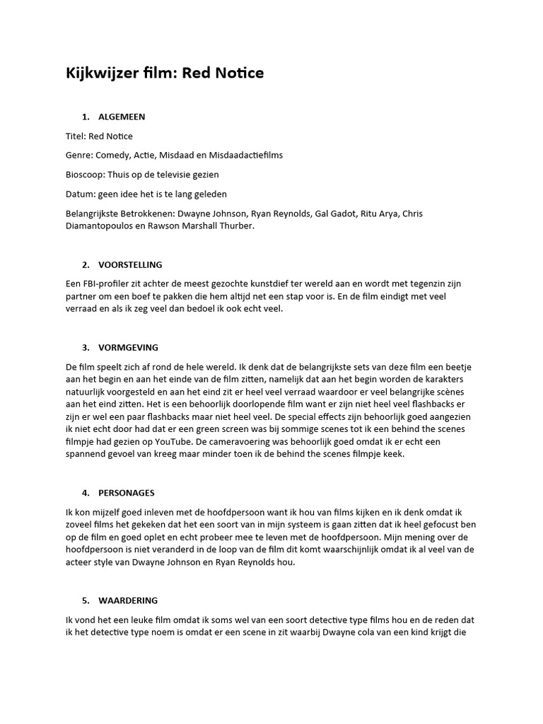 Kijkwijzer Film Red Notice PDF