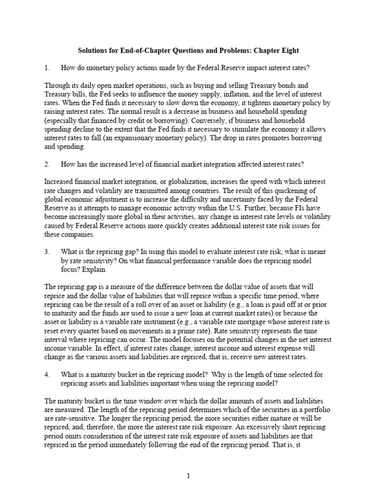 Understanding Interest Rate Risk Management | PDF | Equity (Finance ...