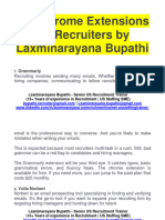 50+ Chrome Extensions For Recruiters by Laxminarayana Bupathi