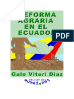 Evolución Del Marco Legal de La Reforma Agraria en El Ecuador