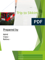 Trip To Sikkim PPT