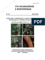 Estructura y Diversidad de La Familia Araceae en El Sotobosque de La Reserva Datanlí-El Diablo