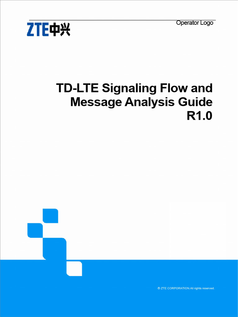 B - 01 - TD-LTE Signaling Flow and Message Analysis Guide | PDF ...