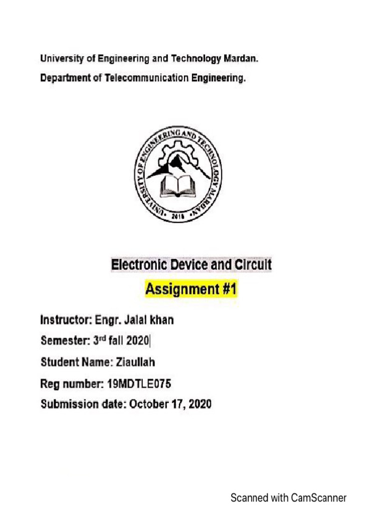 Ass 1 Edc 075 | PDF