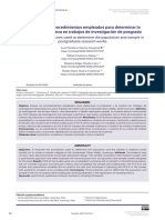 Evaluación de Procedimientos Empleados para Determinar La Población y Muestra en Trabajos de Investigación de Posgrado