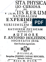 Holzeisen, Antonio - Qua Ratione Fiant Pluvie Prodigiose, Dum E.G. Sanguine Aut Lactepluit, Quaestia Physica Serio-Curiosa, 1710, p.69-74