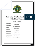 Physics Lab Report