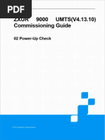 ZXUR 9000 UMTS (V4.13.10) Commissioning Guide-02 Power-Up Check - R1.0