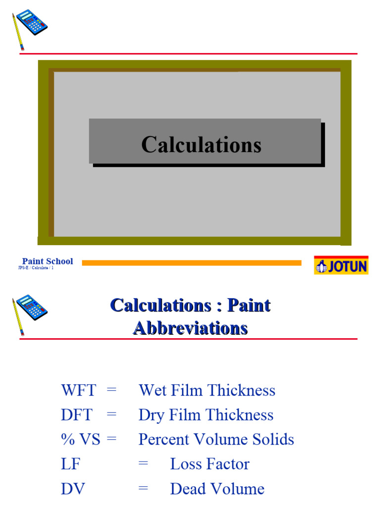 7 Calculation PDF Volume Paint