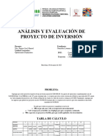 Análisis y Evaluación de Proyecto de Inversión LISTO