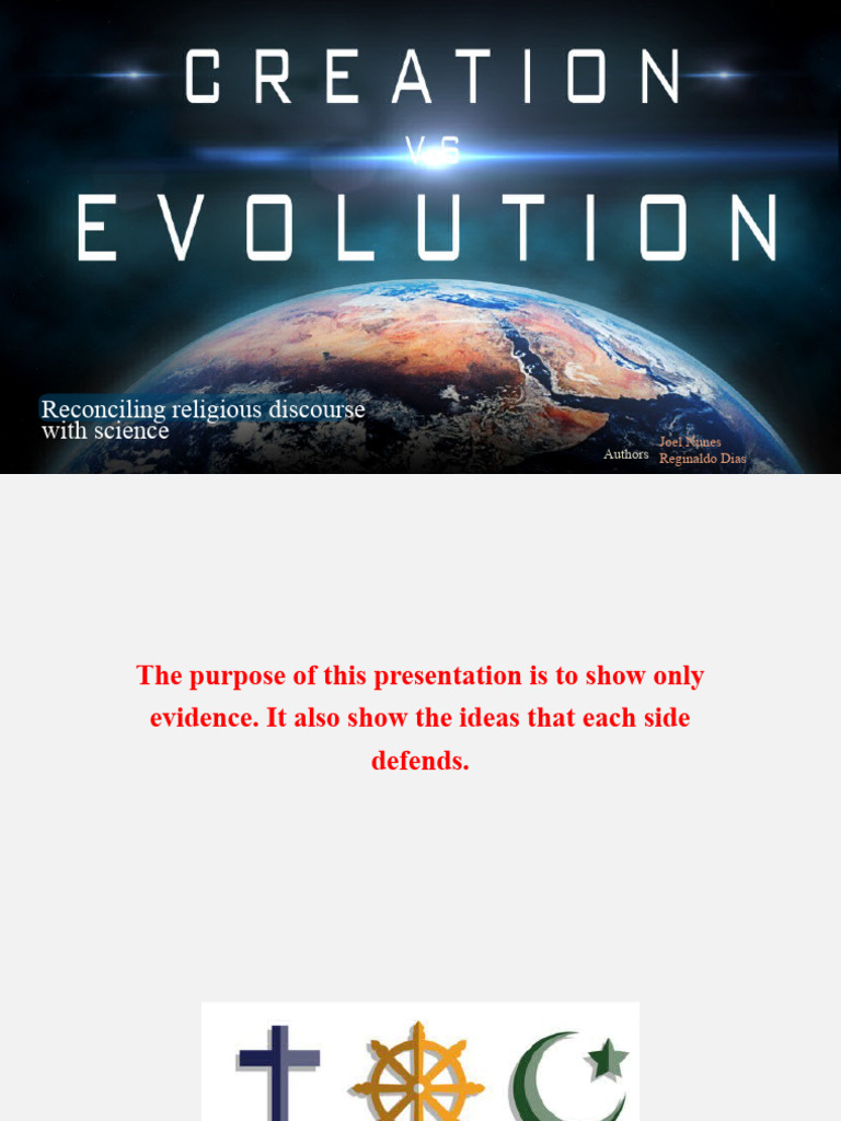 Evolution Vs Creation | PDF | Creationism | Creation Myths