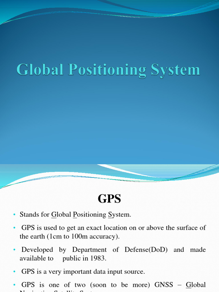 Global Positioning System PDF Global Positioning System Satellite