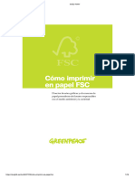 Cómo Imprimir en Papel FSC-greenpeace