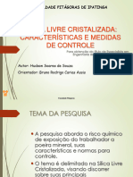 Sílica Livre Cristalizada: Características e Medidas de Controle