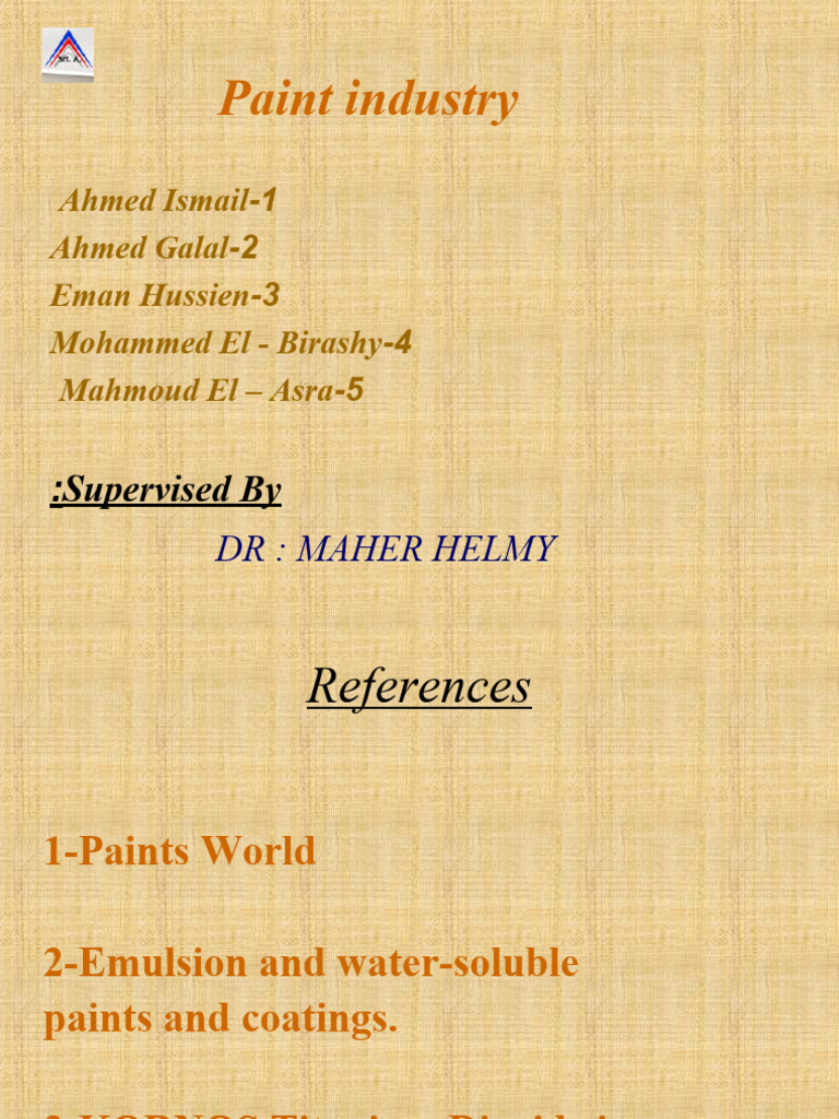 Paint Industry PDF Paint Pigment