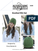 Knotted Rib Hat: Designed by Cheryl Beckerich