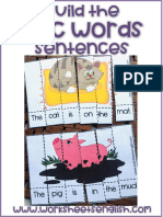 CVC - words - sentences - порядок слов в предложении