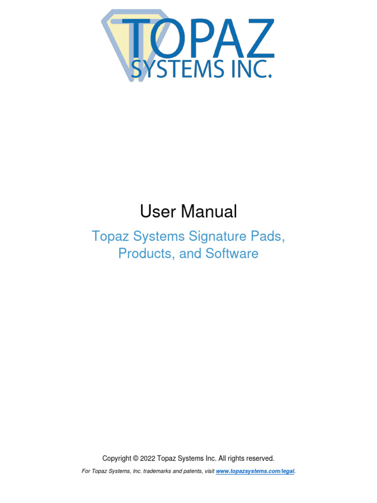 Topaz Universal User Guide | PDF | Usb | Software