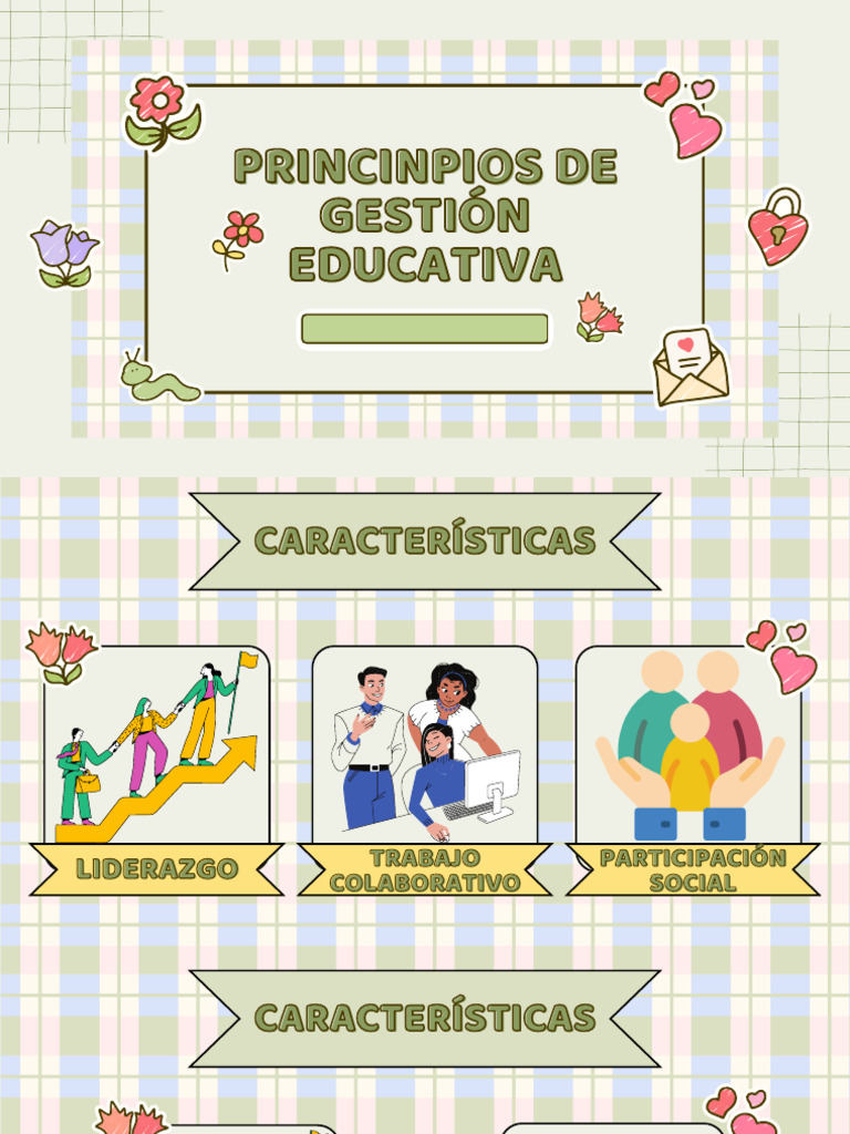 Principios de Gestión Educativa | PDF | Planificación