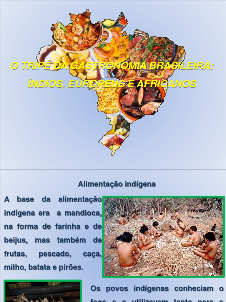 Tripé da Gastronomia Brasileira | PDF | Povos indígenas das Américas ...
