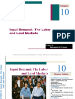 Chapter 10 - Input Demand-The Labour and Land Markets