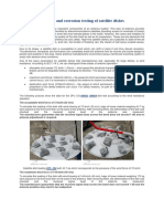 Strength and Corrosion Testing of Satellite Dishes