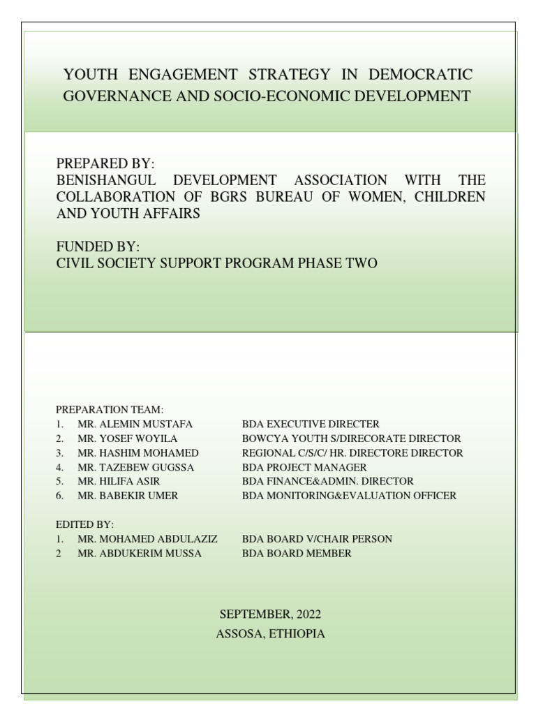 Youth Engagement Strategies Manual | PDF | Governance | Youth