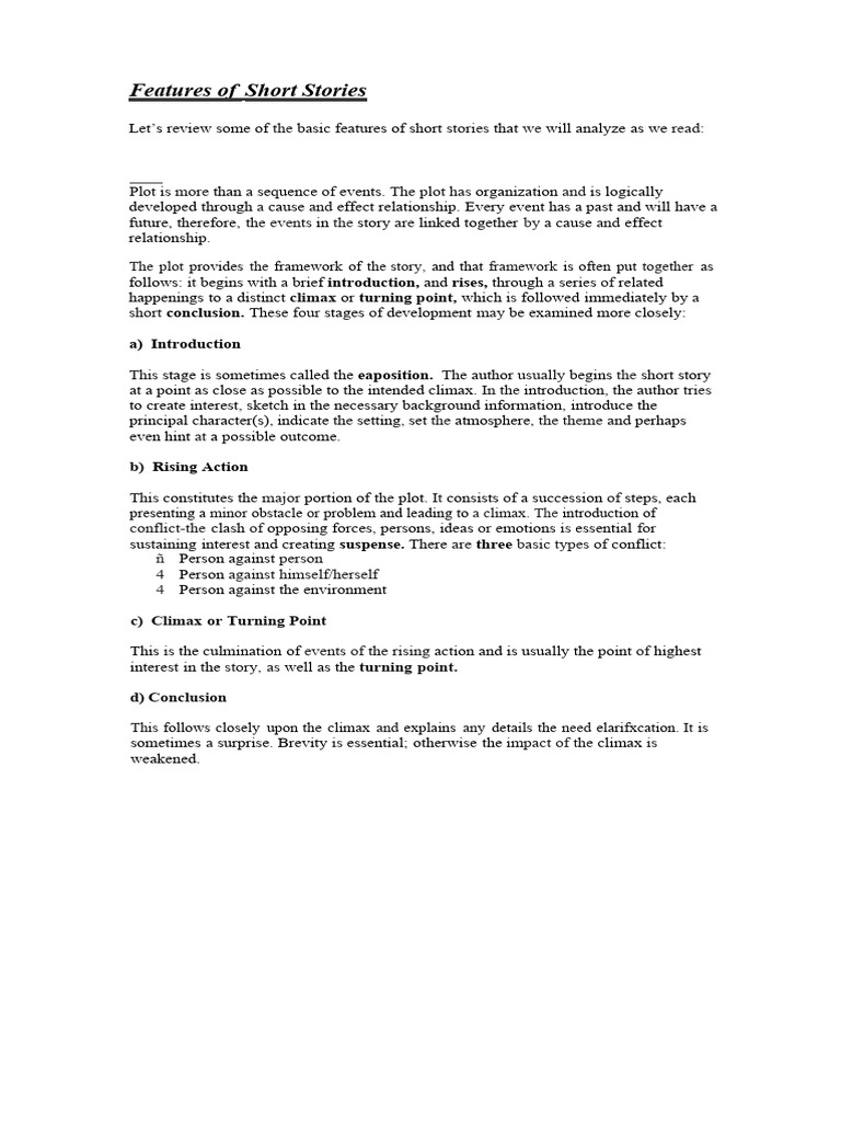 features-of-short-stories-handout-and-chart-pdf-narration-plot