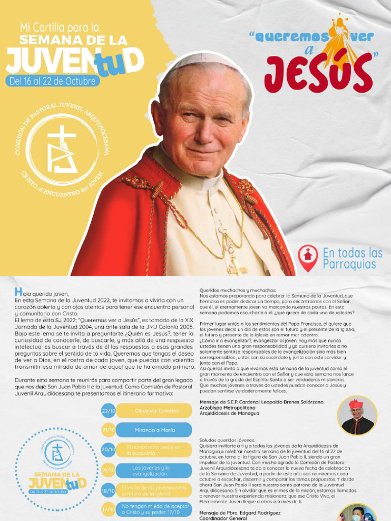 Cartilla para La Semana de La Juventud | PDF