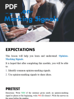 ENG8Q2L2 Opinion Marking Signals