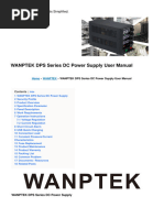 Dps Series DC Power Supply Manual