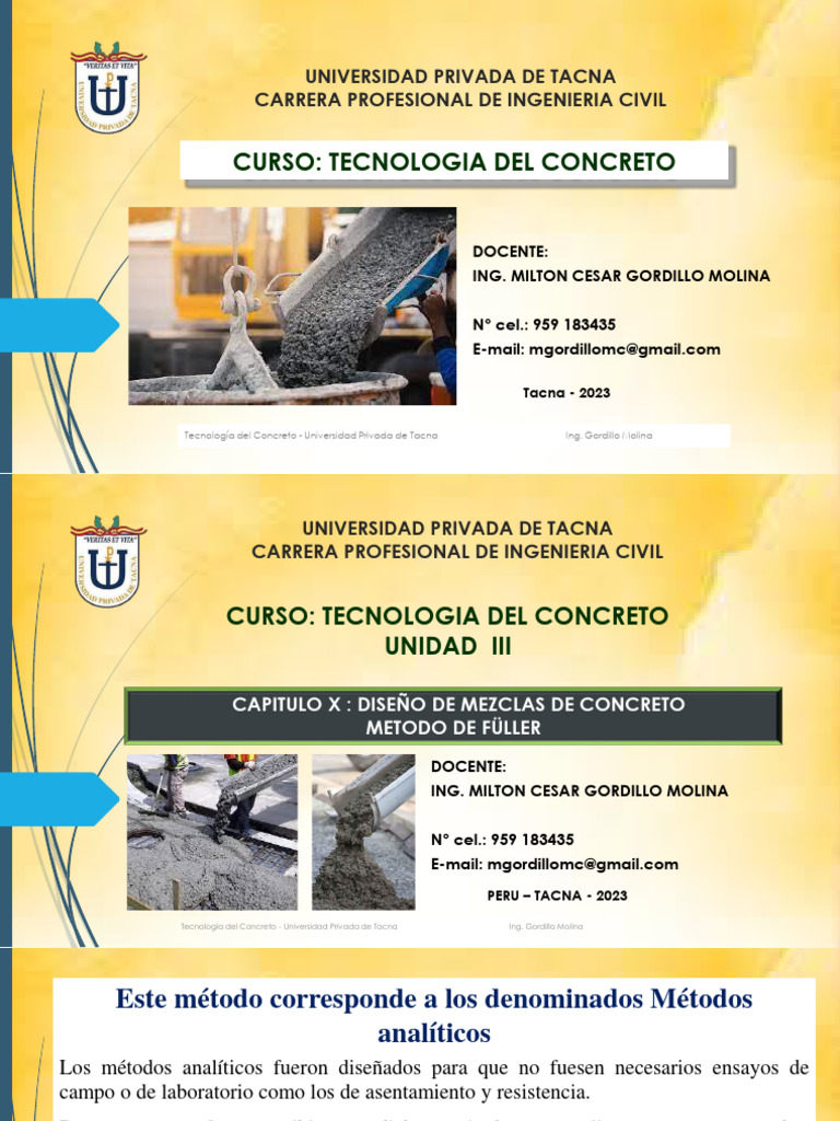 Método Fuller en Diseño de Mezclas de Concreto | PDF | Hormigón ...
