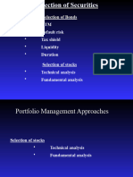 Selection of Stocks Fundamental and Technical Analysis