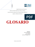 Finanzas Glosario