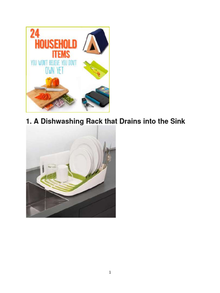 24 Household Items | PDF